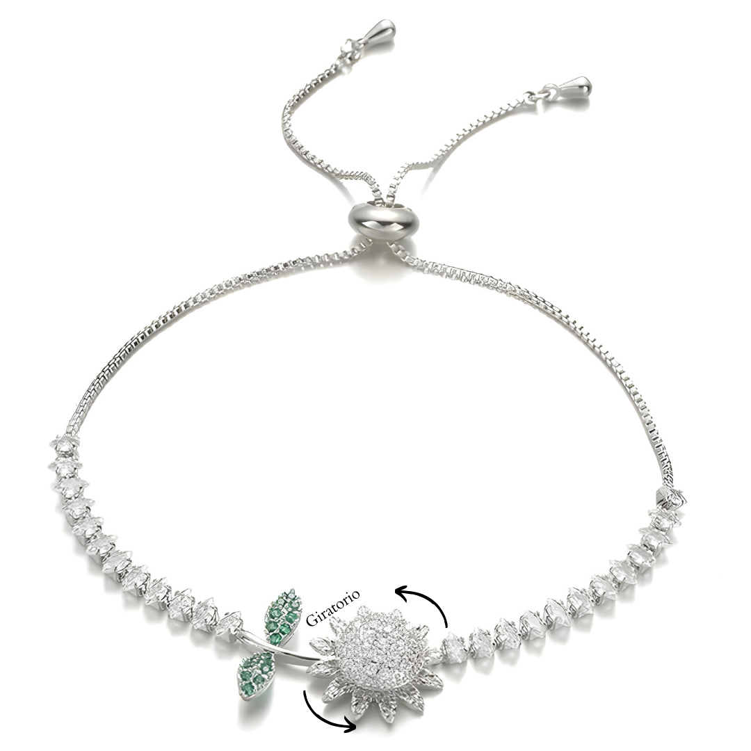 Pulsera Girasol Giratoria