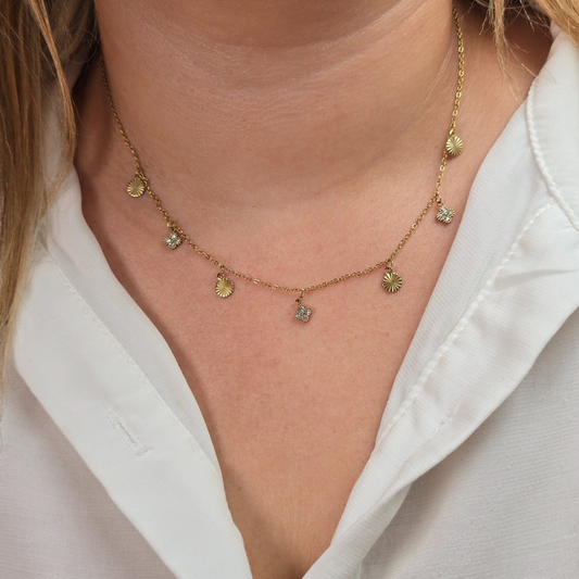 Charms Dorados con Cristales