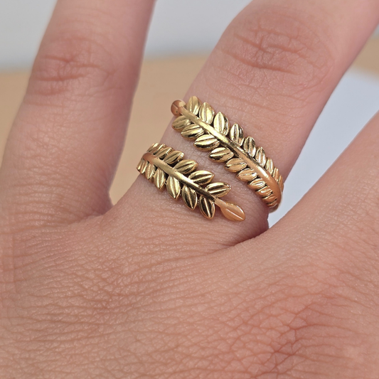 Sortija Pluma Dorada