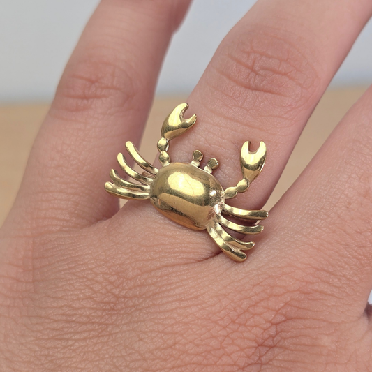 Sortija Cangrejo Dorado