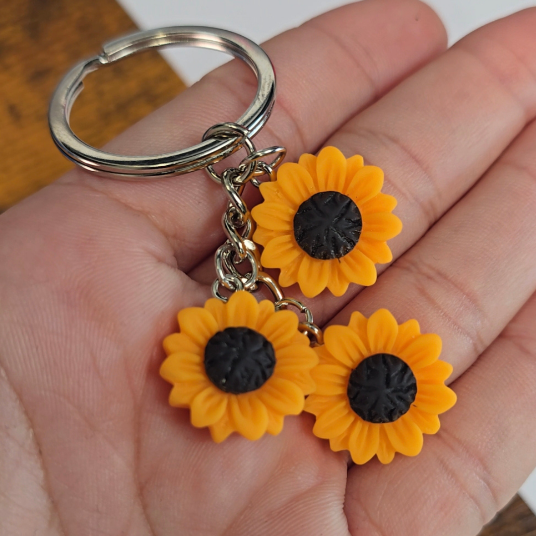 Llavero Triple Girasol