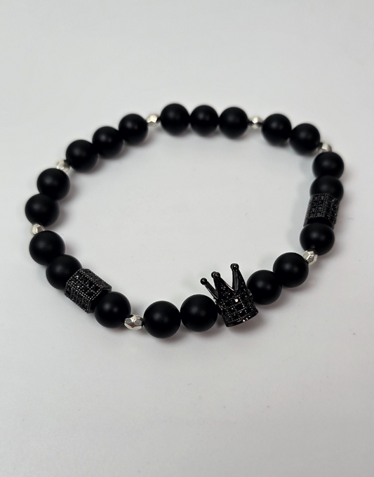 King Bracelet For Men Black