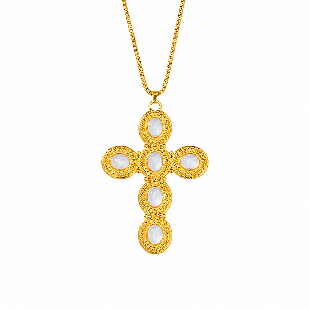 Cruz Elegancia Blanca grande