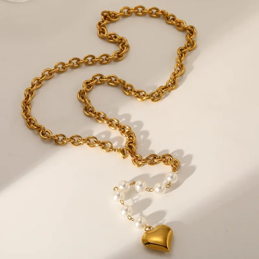 Collar Corazón Pearl Y