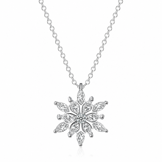 Copo de Nieve Brillante en Plata de Ley 925