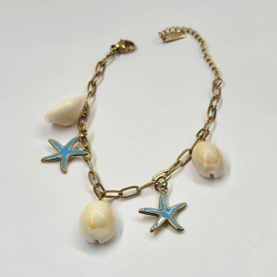Pulsera Estrellas de Mar y Conchas