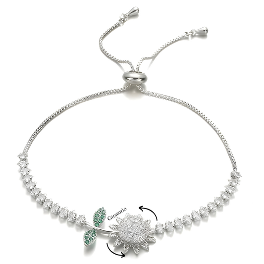 Pulsera Girasol Giratoria