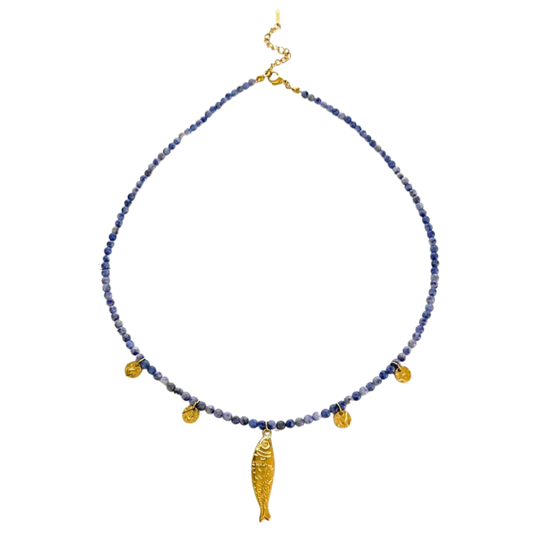 Pez con Cuentas Azules