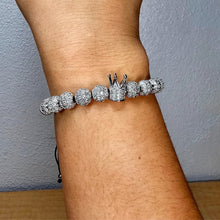 Cargar imagen en el visor de la galería, Crown bracelet Silver
