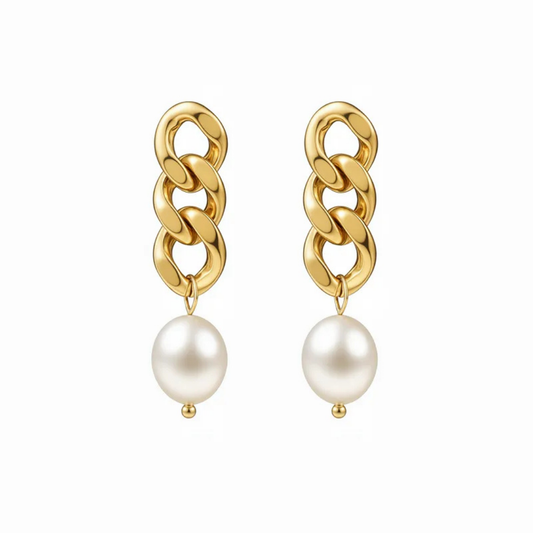 Aretes Perla Elegante