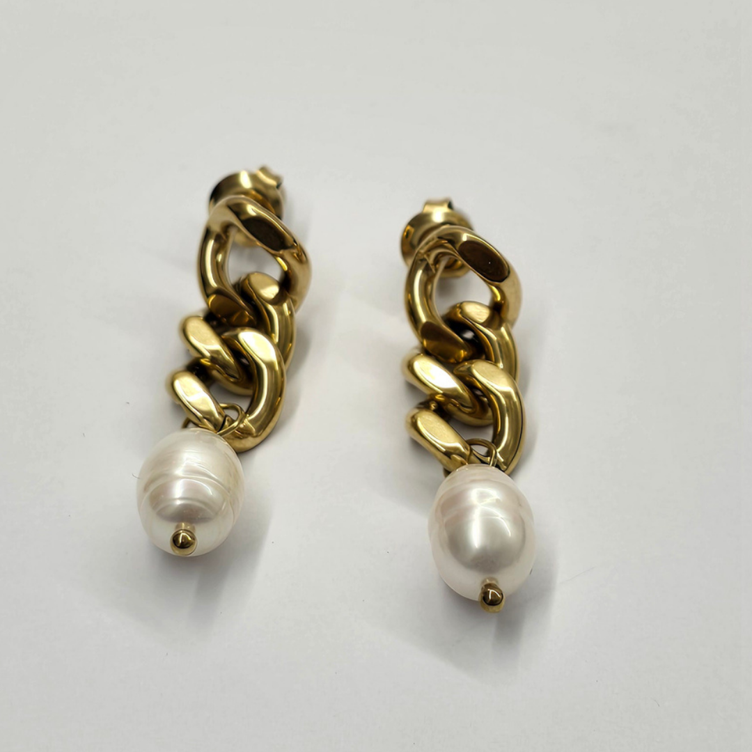 Aretes Perla Elegante