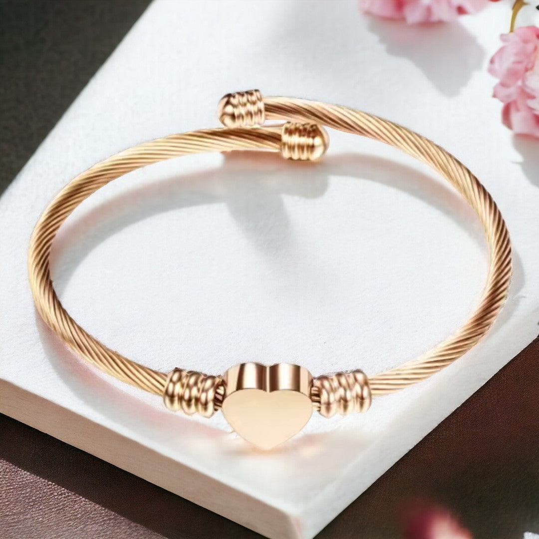 Heart bracelet Rose Gold