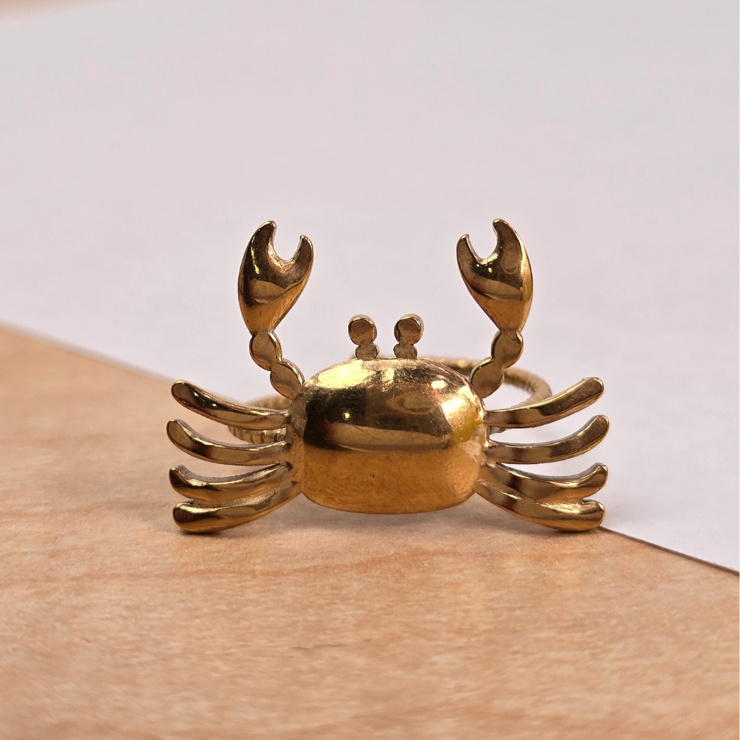 Sortija Cangrejo Dorado