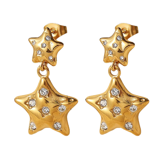 Aretes Estrella Brillante