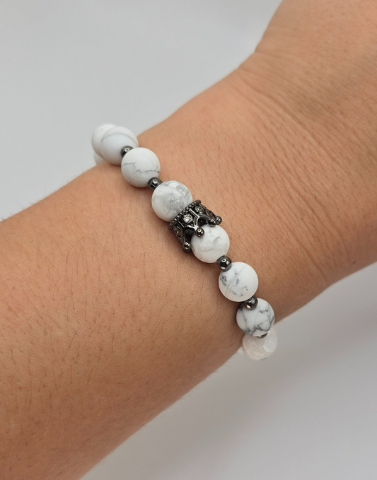 Pulsera Reina Blanca y Negra
