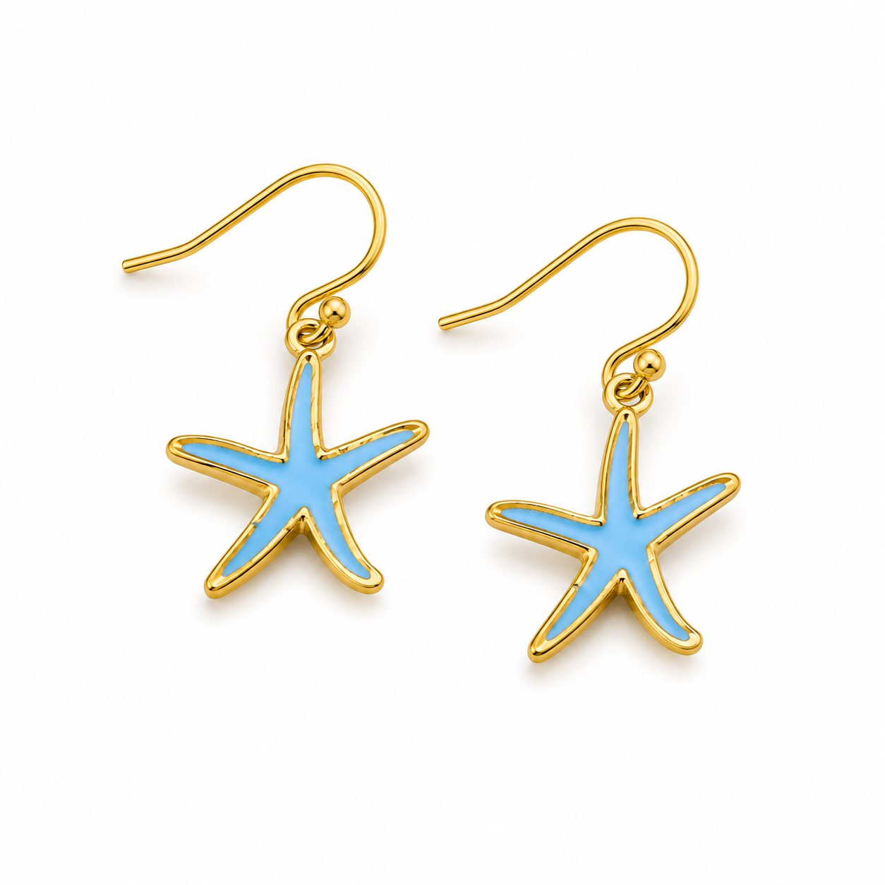 Aretes Estrellas de Mar y Conchas