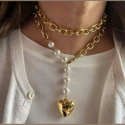 Collar Corazón Pearl Y