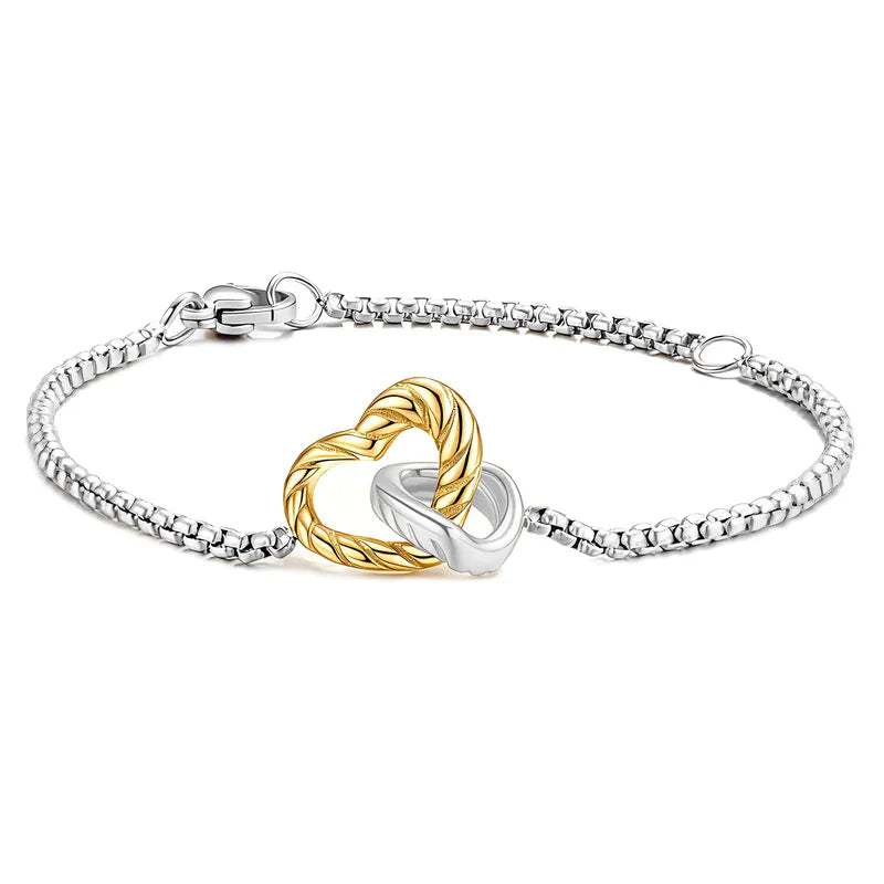 Pulsera Corazones Entrelazados