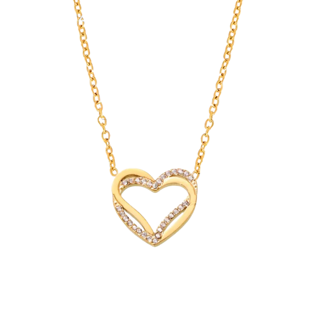 Corazón Brillante Dorado