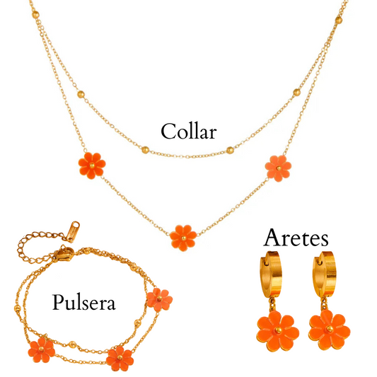 Set Margaritas Naranjas