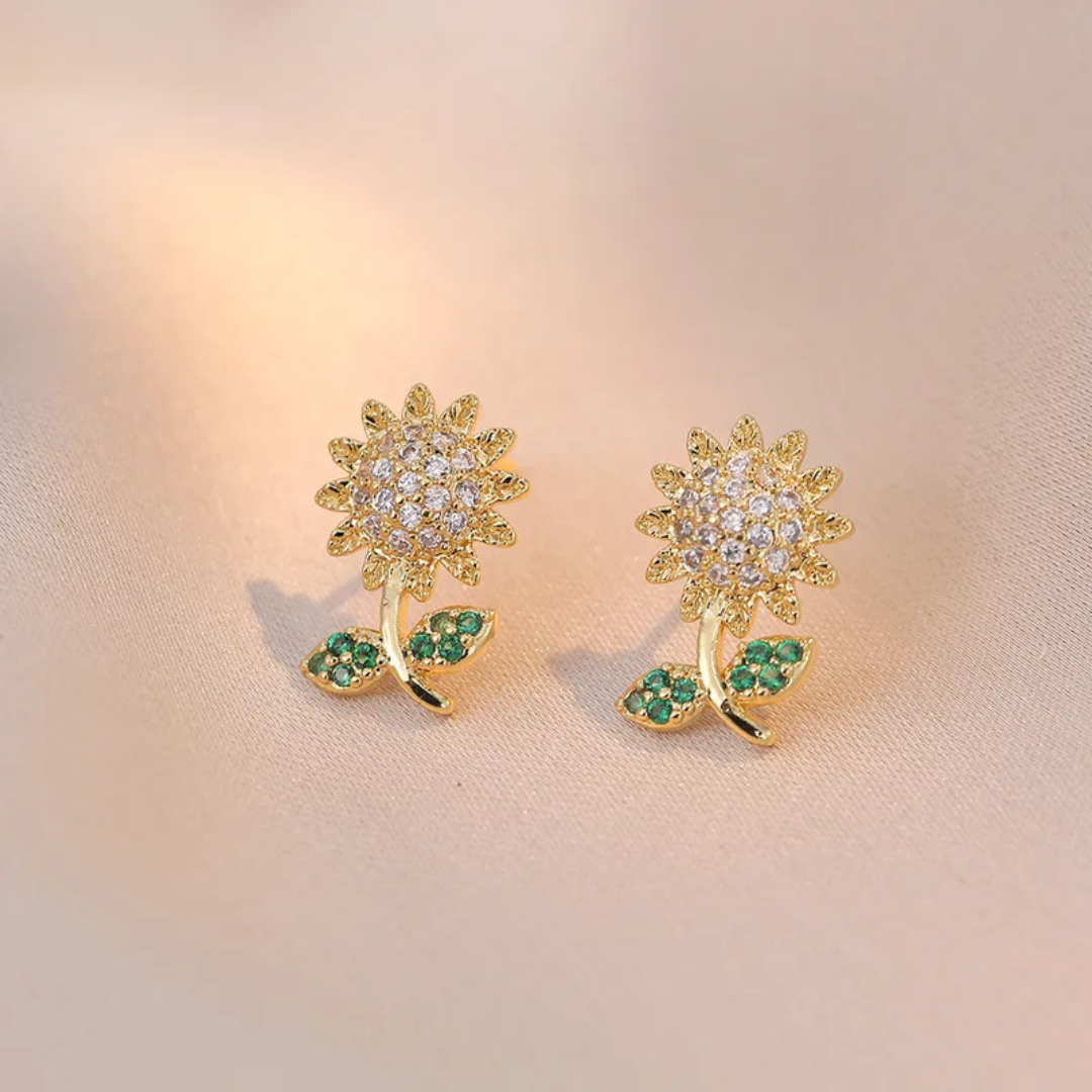 Aretes girasol