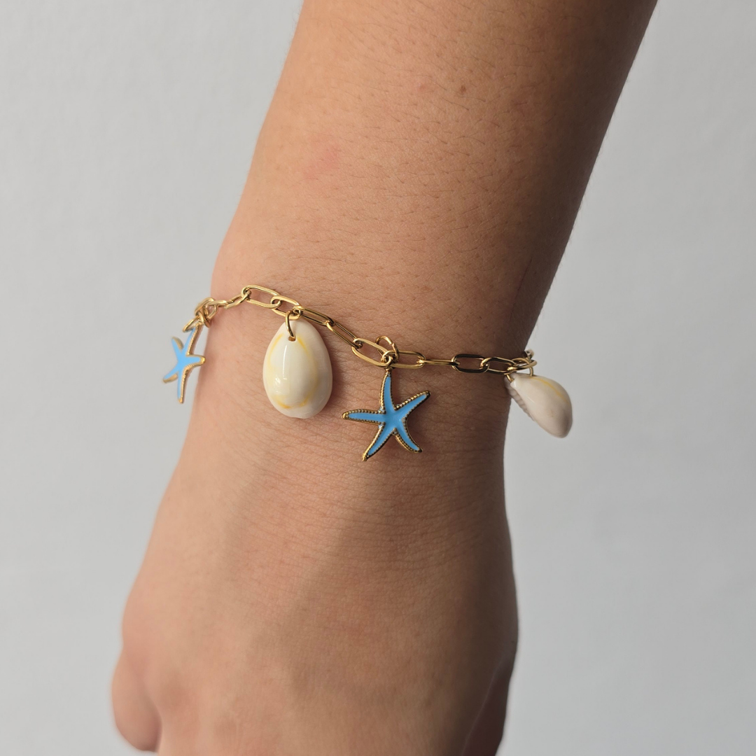 Pulsera Estrellas de Mar y Conchas