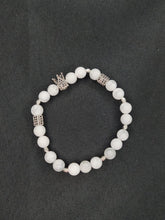 將圖片載入圖庫檢視器 King Bracelet For Men White &amp; Silver
