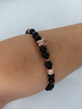 Carregar imagem no visualizador da galeria, King Bracelet For Men Black and rose gold
